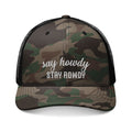 Say howdy stay rowdy Trucker Hat (Embroidery)